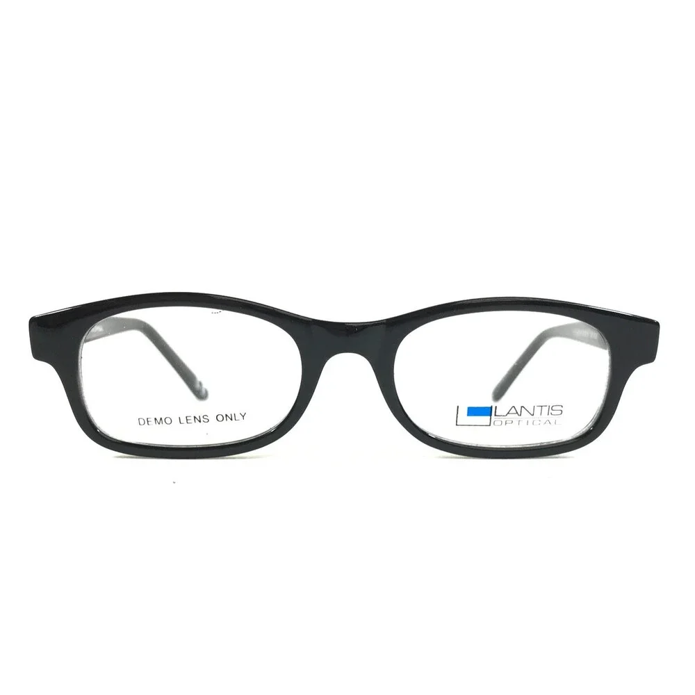 Lantis Optical Eyeglasses Frames CS L8018 BLK Black Rectangle Full Rim 42-16-128